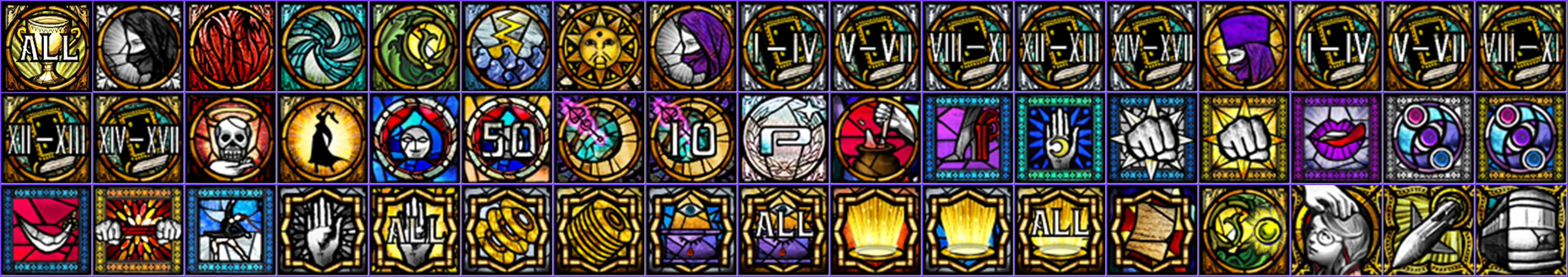 Bayonetta - Trophy Icons