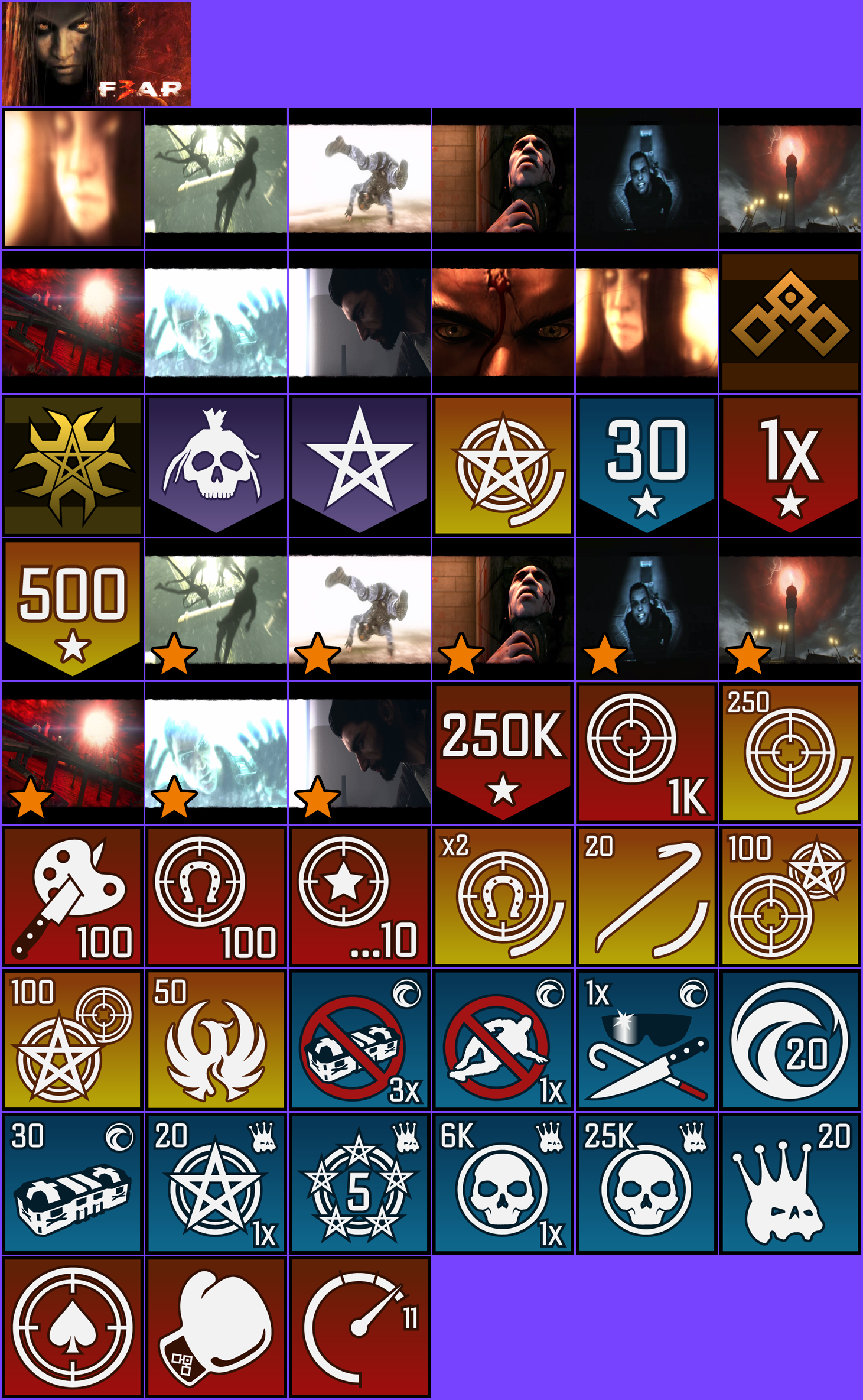 F.E.A.R. 3 - Trophy Banner & Icons