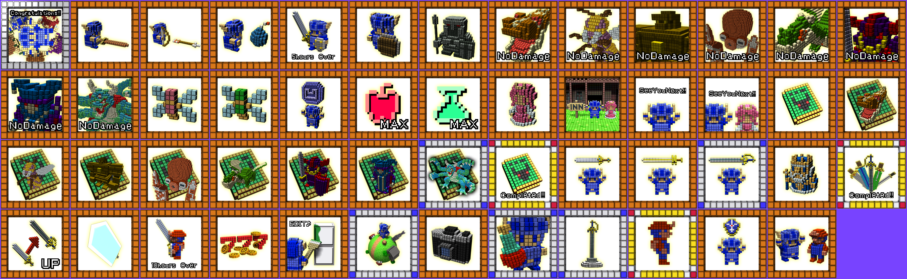 3D Dot Game Heroes - Trophy Icons