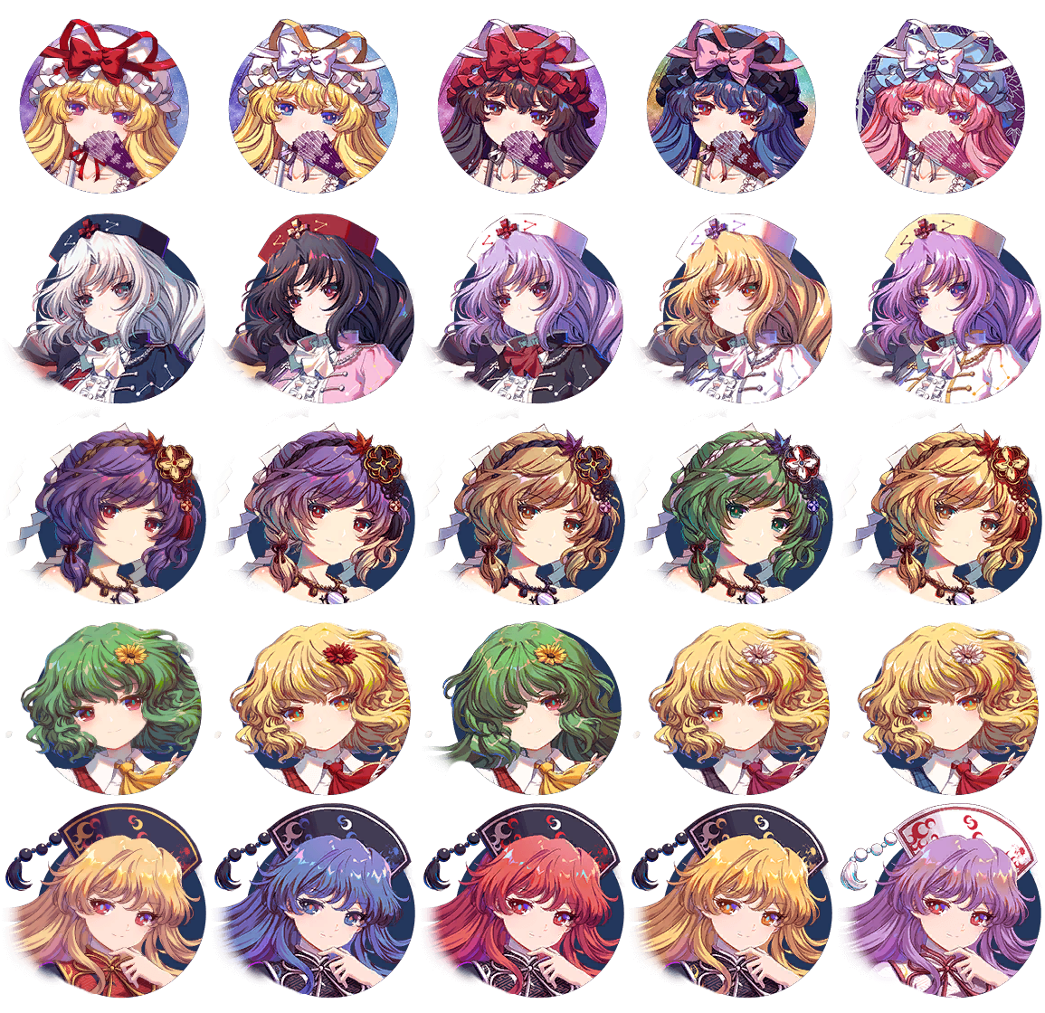 Touhou Blooming Chaos 2 - Character Icons - DLC3