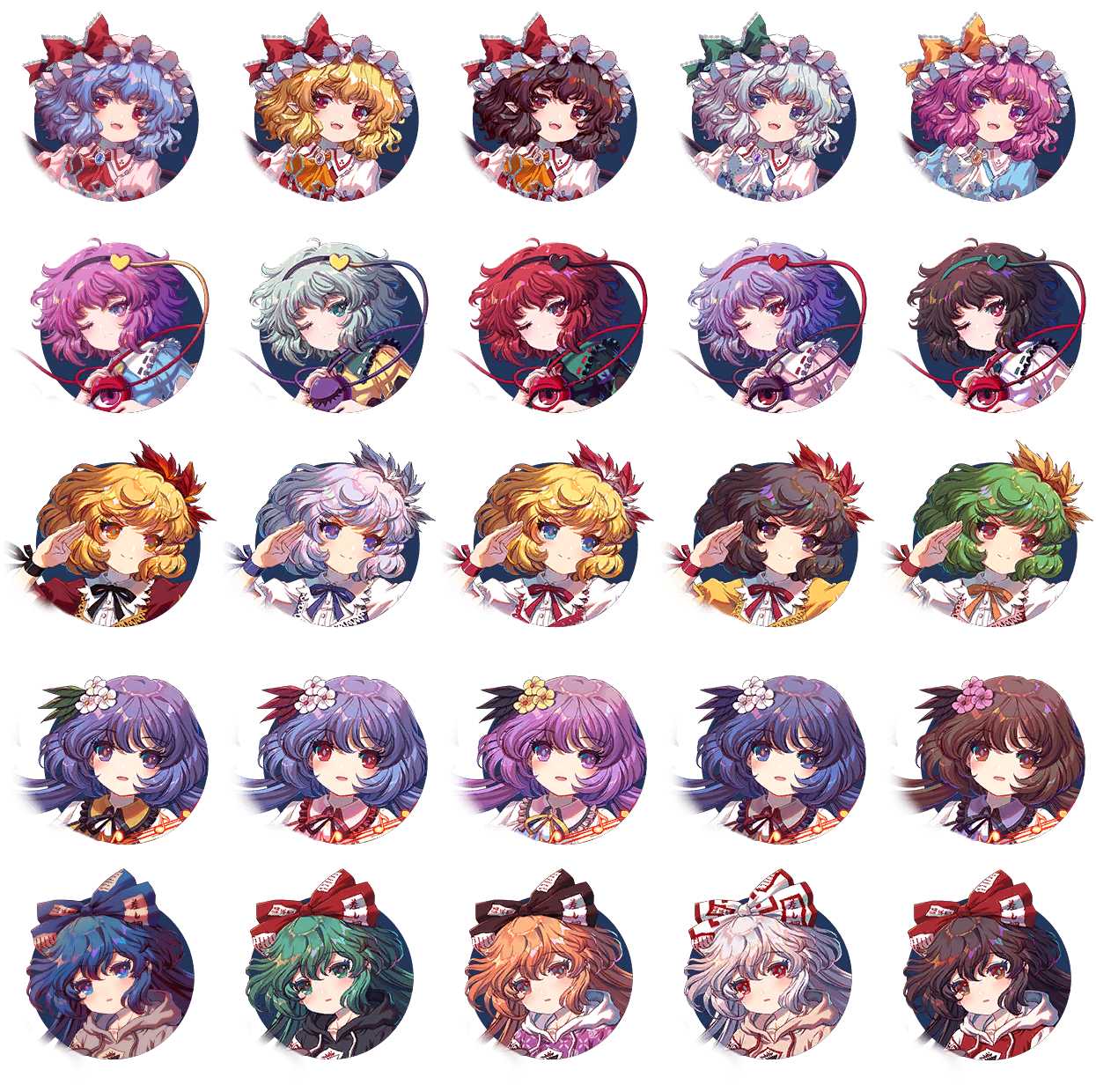 Touhou Blooming Chaos 2 - Character Icons - DLC1