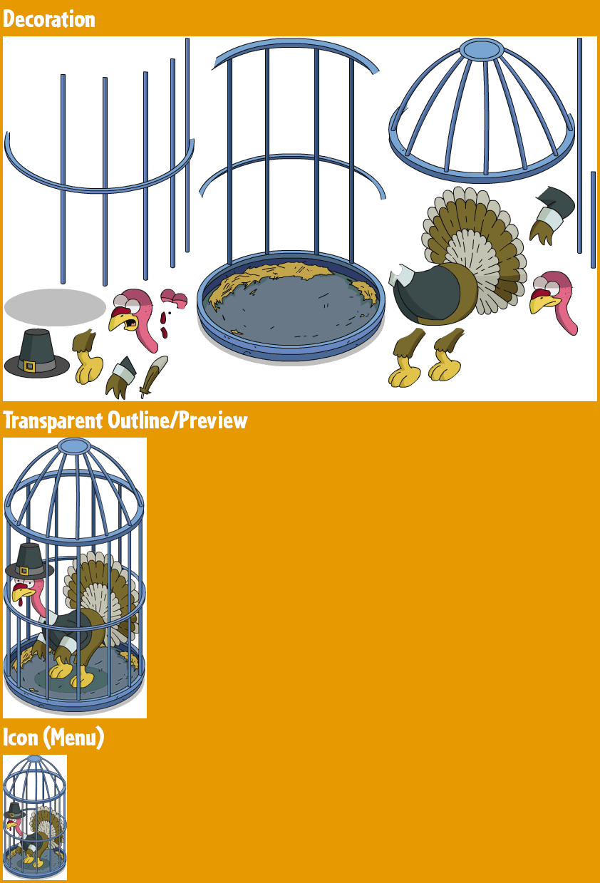 Caged Tom Turkey