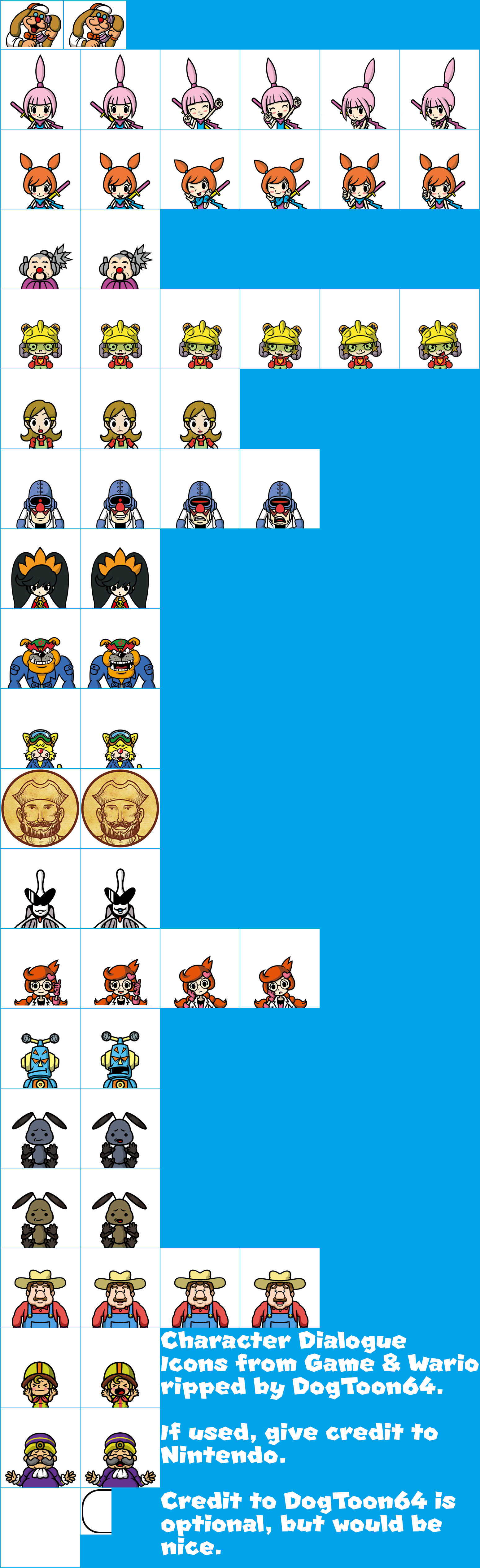 Game & Wario - Character Dialogue Icons