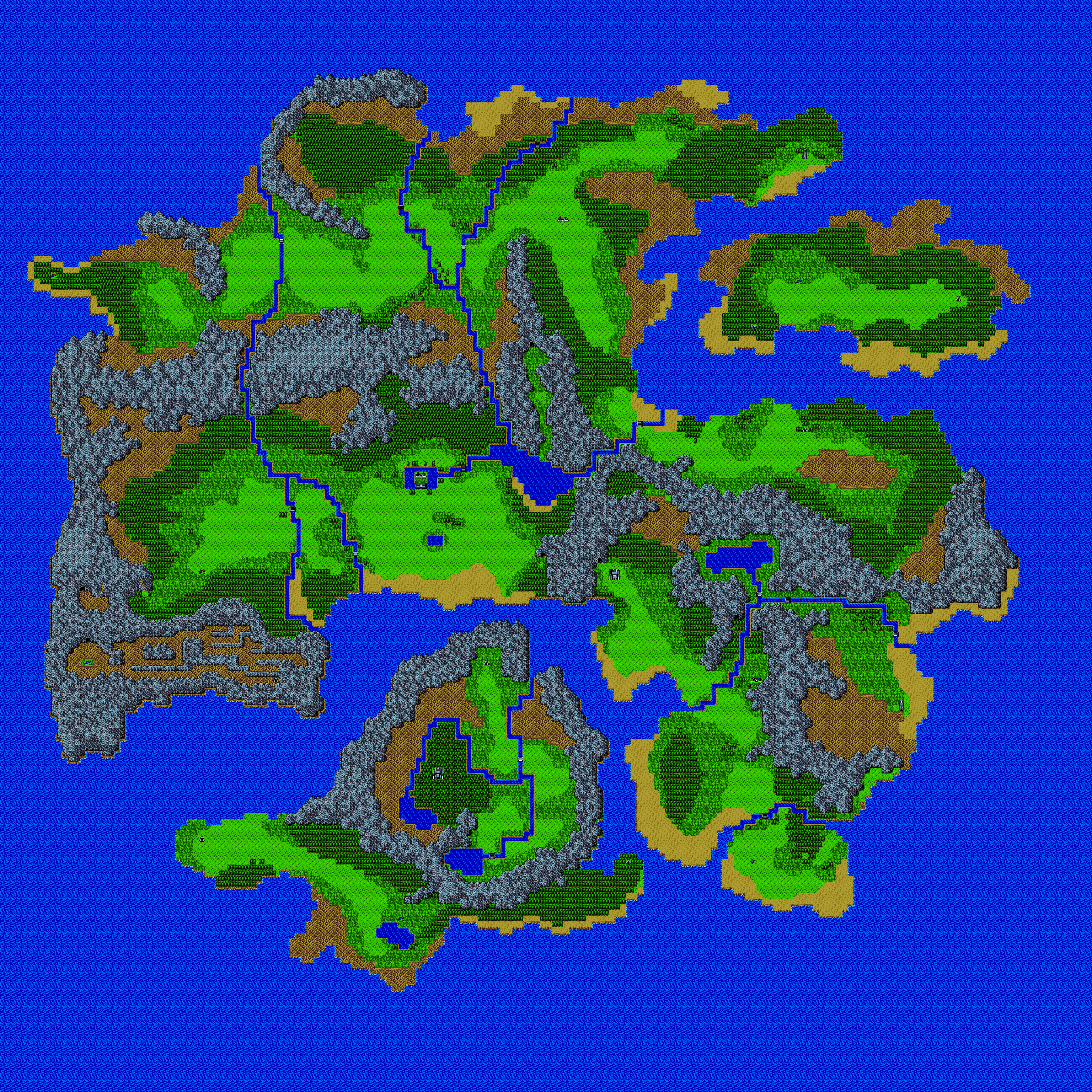 Moldorian: Hikari to Yami no Shimai (JPN) - World Map