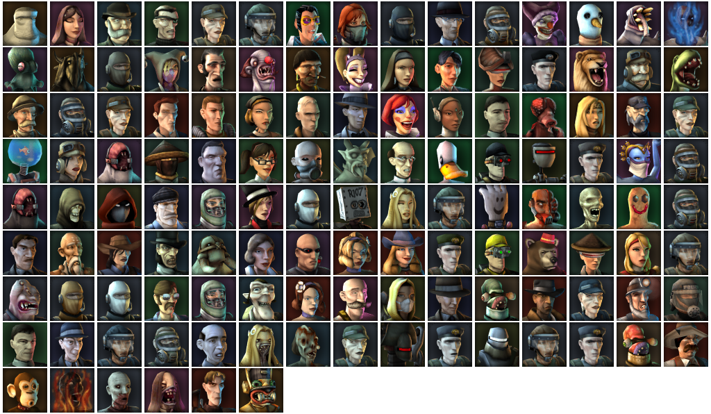 TimeSplitters 2 - Character Gallery