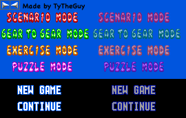 Dr. Robotnik's Mean Bean Machine - Menu