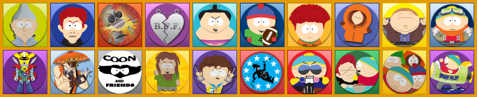 South Park: Tenorman's Revenge - Achievement Icons