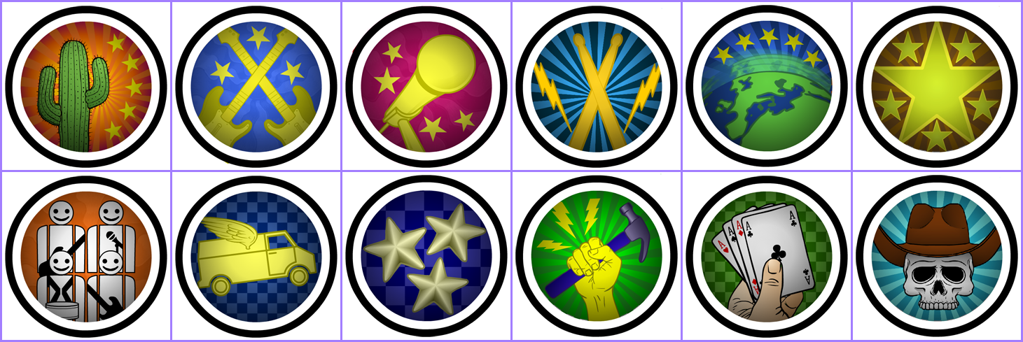 Rock Band Country Track Pack - Trophy Icons