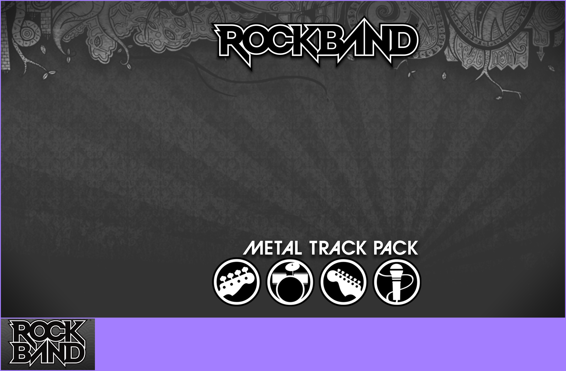 Rock Band Metal Track Pack - Game Banner & Icon