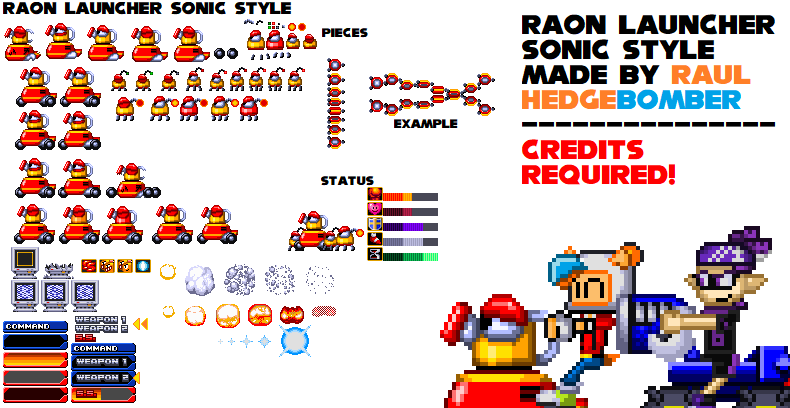 Gunbound Customs - Raon Launcher (Sonic Genesis-Style)