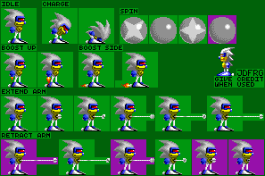 Sonic the Hedgehog Customs - Silver Sonic (Sonic 2-Style)