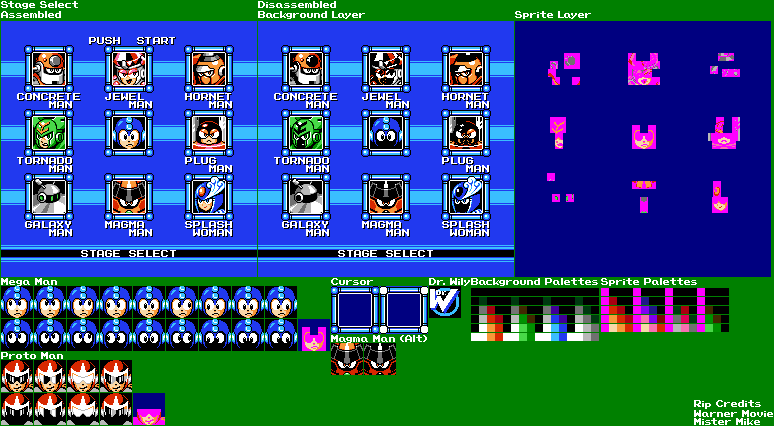 Mega Man Customs - Mega Man 9 Stage Select (NES-Compatible)