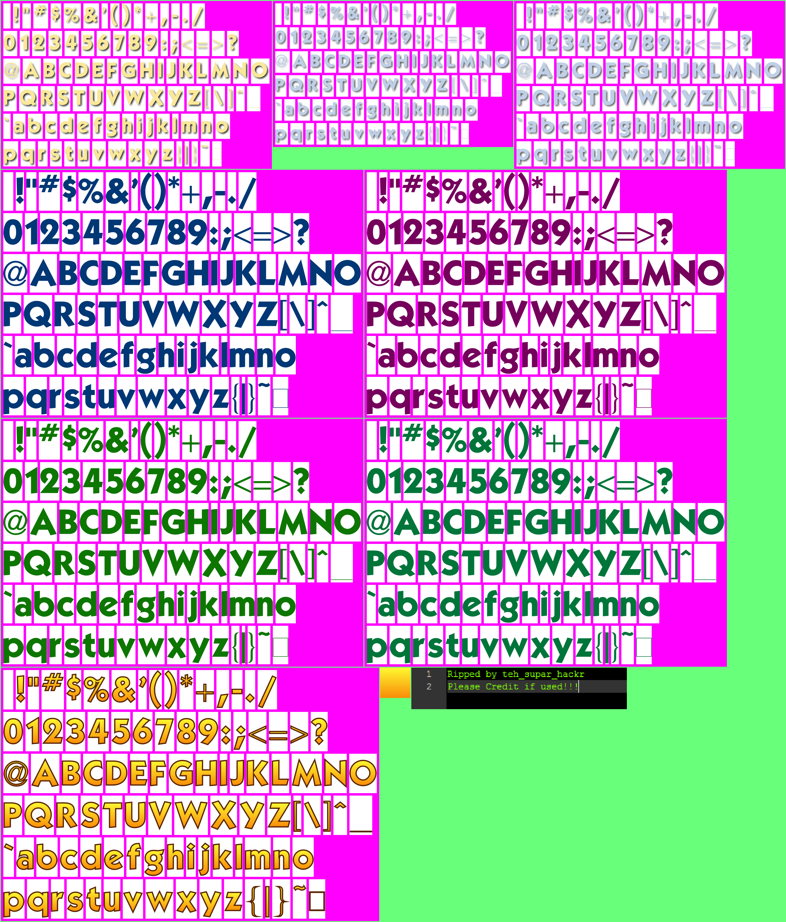 Jewel Fever 2 - Fonts