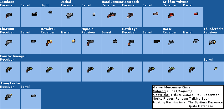 Mercenary Kings - Guns (Magnum)