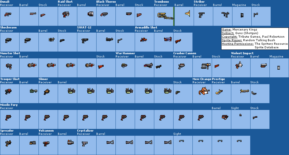 Mercenary Kings - Guns (Shotgun)