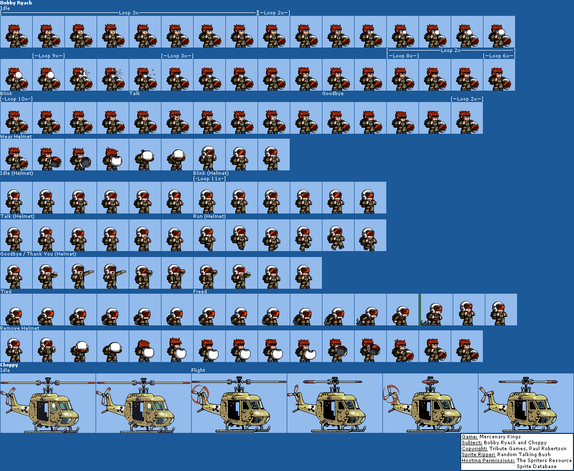 Mercenary Kings - Bobby Ryack and Choppy