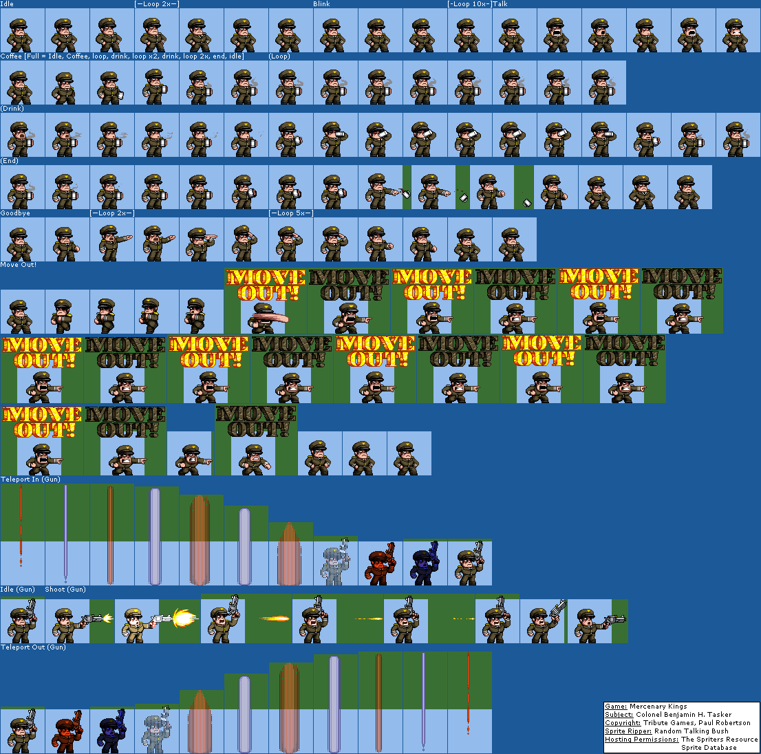 Mercenary Kings - Colonel Benjamin H. Tasker