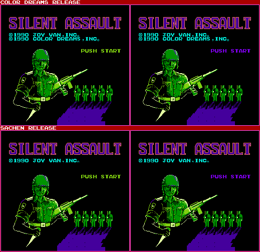 Silent Assault (Bootleg) - Title Screens (USA)