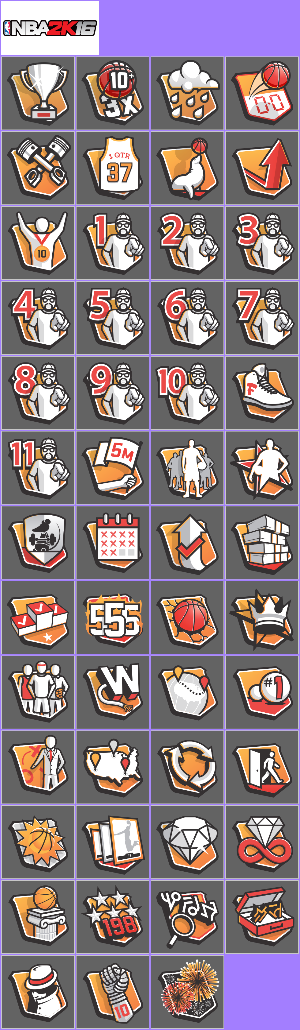 NBA 2K16 - Trophy Banner & Icons