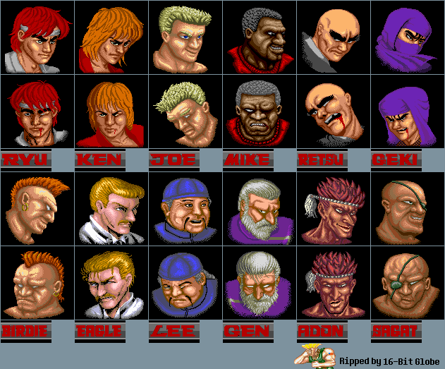 Fighting Street / Street Fighter - Portraits