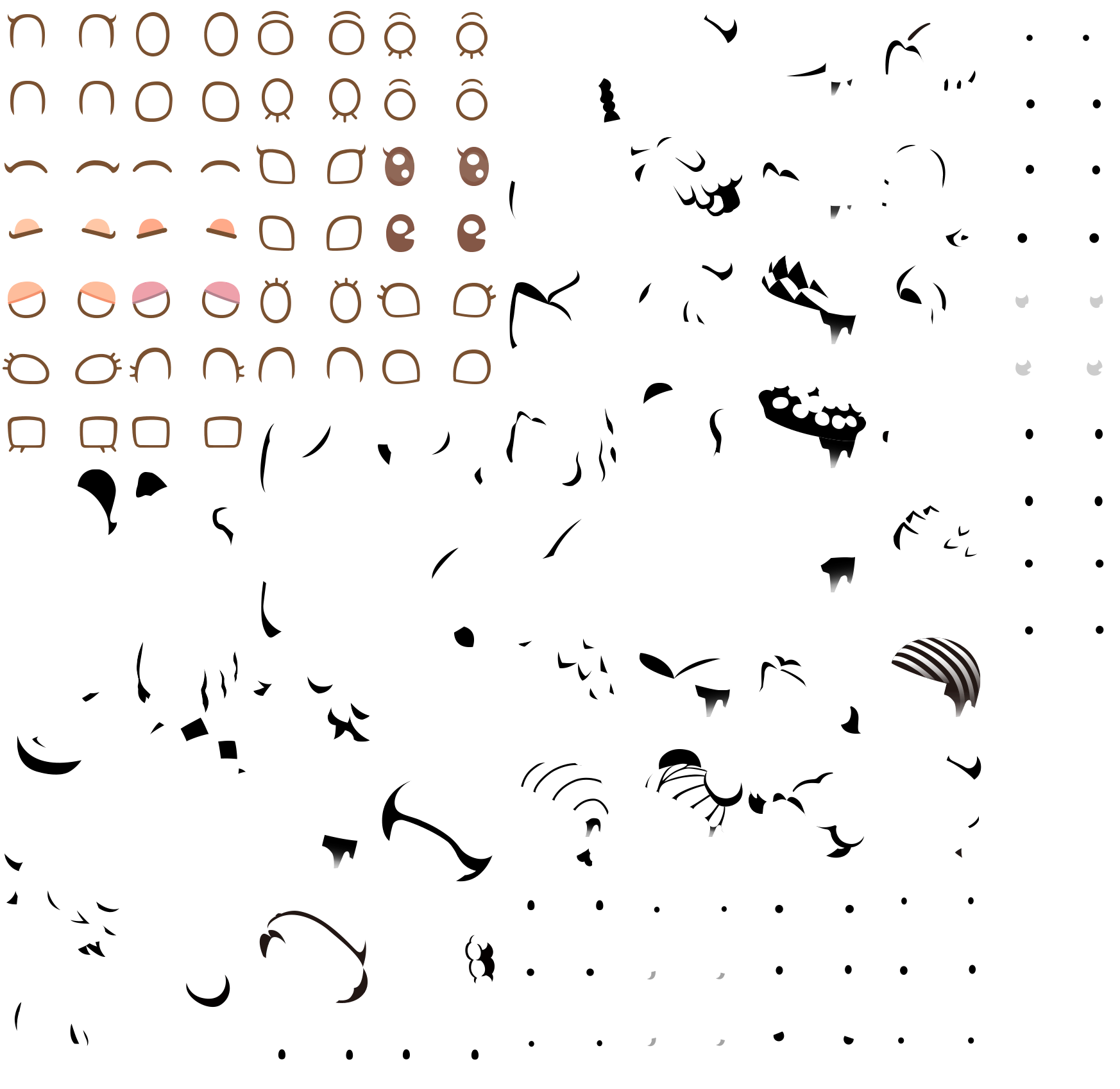 Animal Crossing: New Horizons - Character Customization Icons