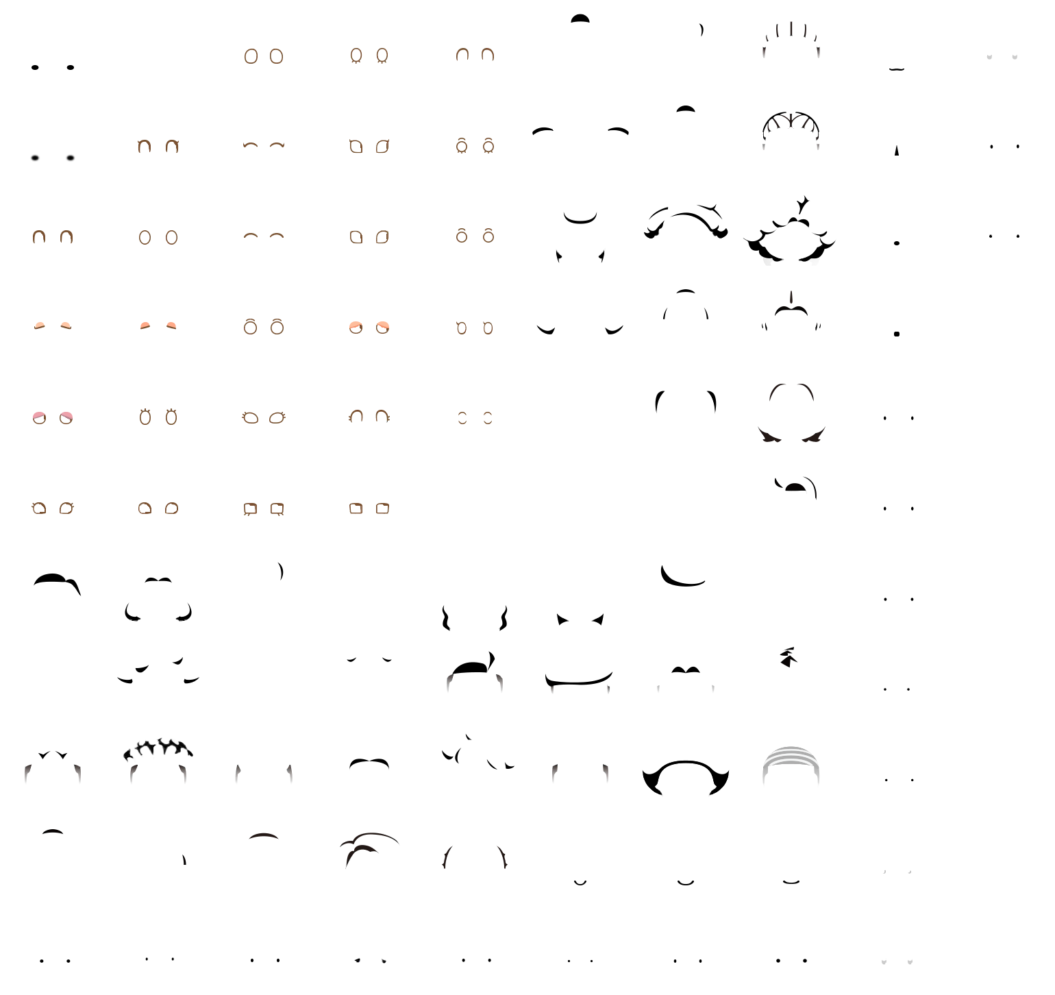 Animal Crossing: New Horizons - Player Map Icon Parts