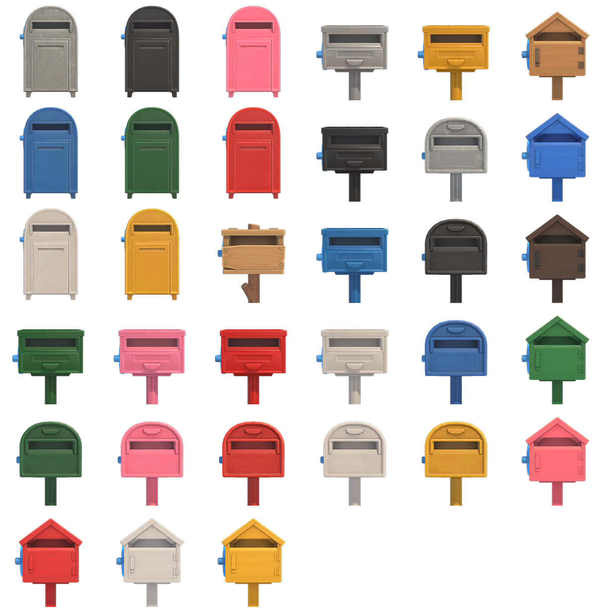 Animal Crossing: New Horizons - Mailboxes