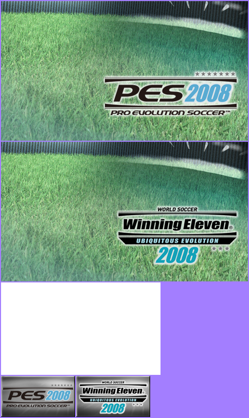 Pro Evolution Soccer 2008 / World Soccer: Winning Eleven - Ubiquitous Evolution 2008 - Game Banner & Icon