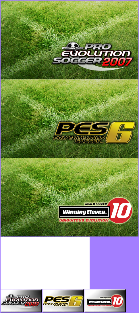 Winning Eleven: Pro Evolution Soccer 2007 / Pro Evolution Soccer 6 / World Soccer: Winning Eleven 10 - Game Banner & Icon