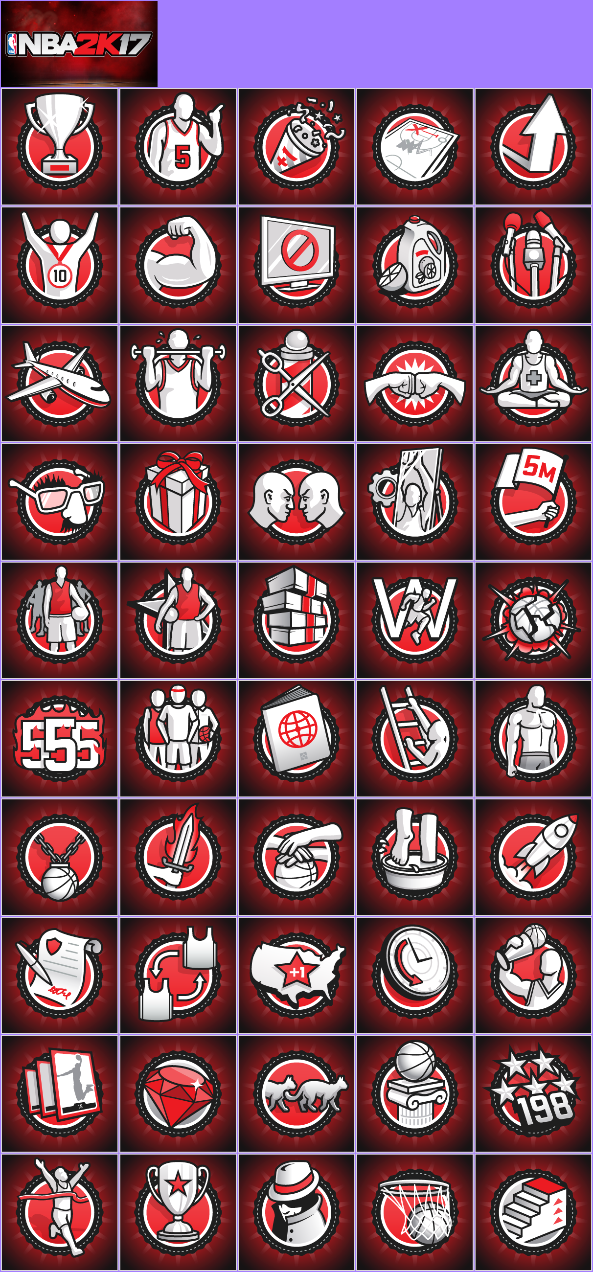 NBA 2K17 - Trophy Banner & Icons