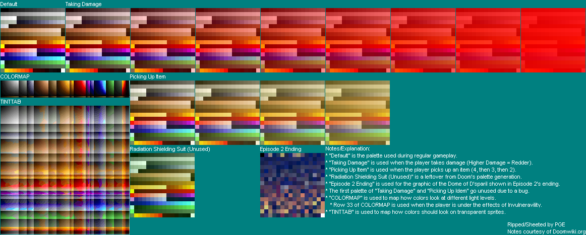 Heretic - Palette