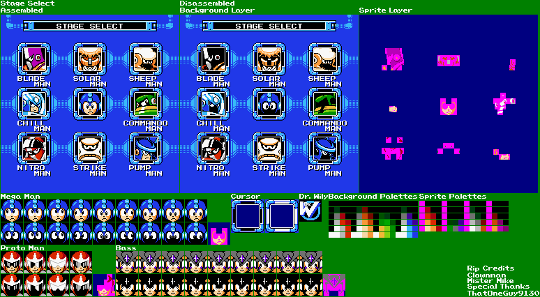 Mega Man Customs - Mega Man 10 Stage Select (NES-Compatible)