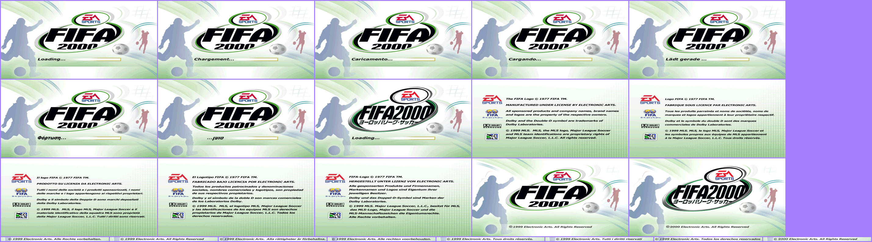 FIFA 2000 - Title Screen