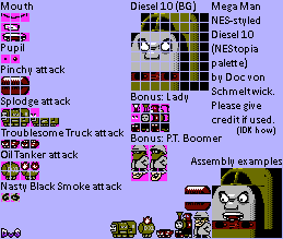 Diesel 10 (Mega Man NES-Style)