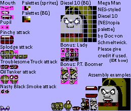 Diesel 10 (Mega Man NES-Style)