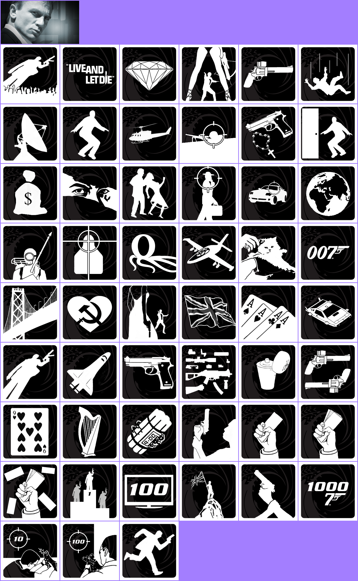 007: Quantum of Solace - Trophy Banner & Icons