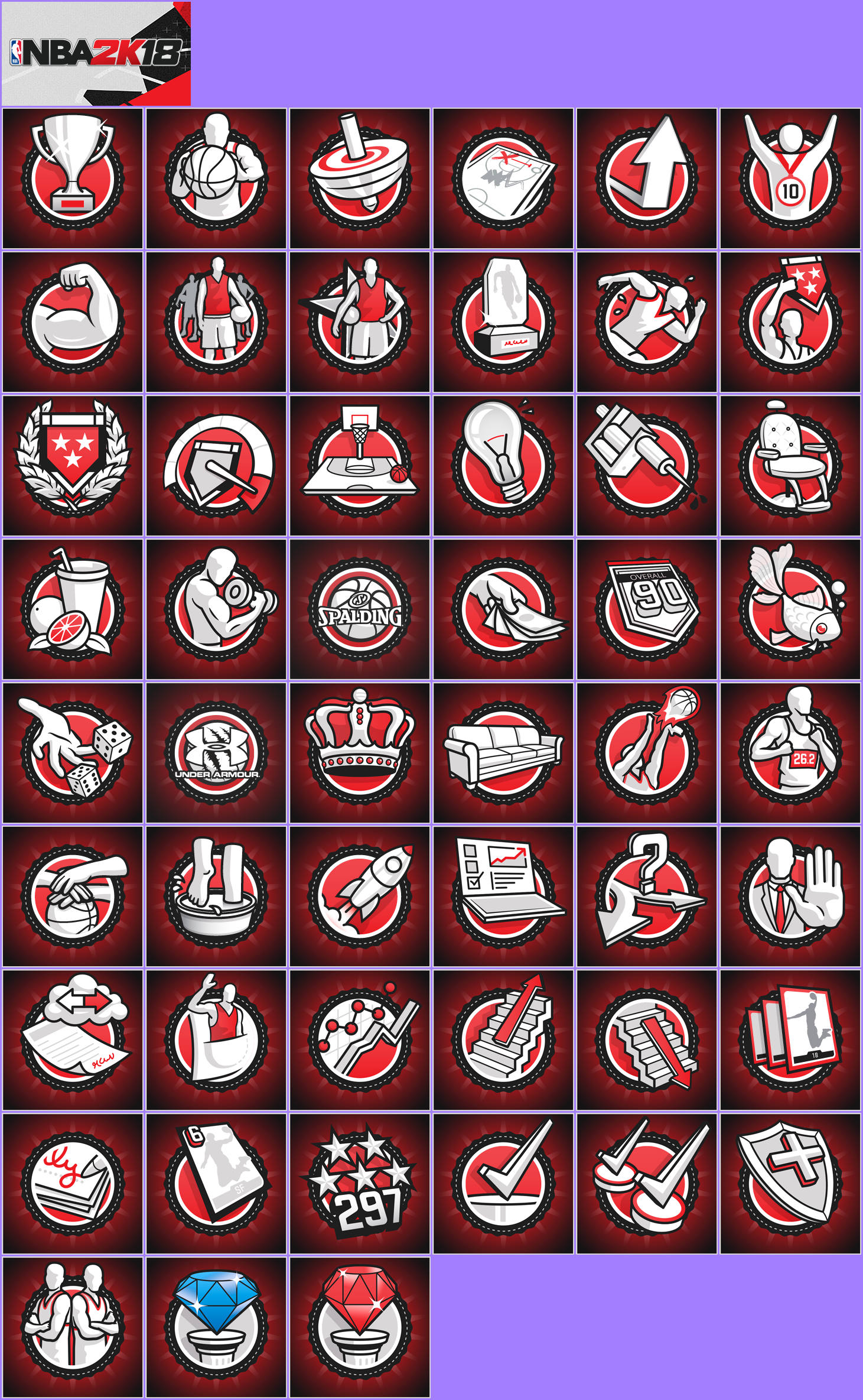 NBA 2K18 - Trophy Banner & Icons