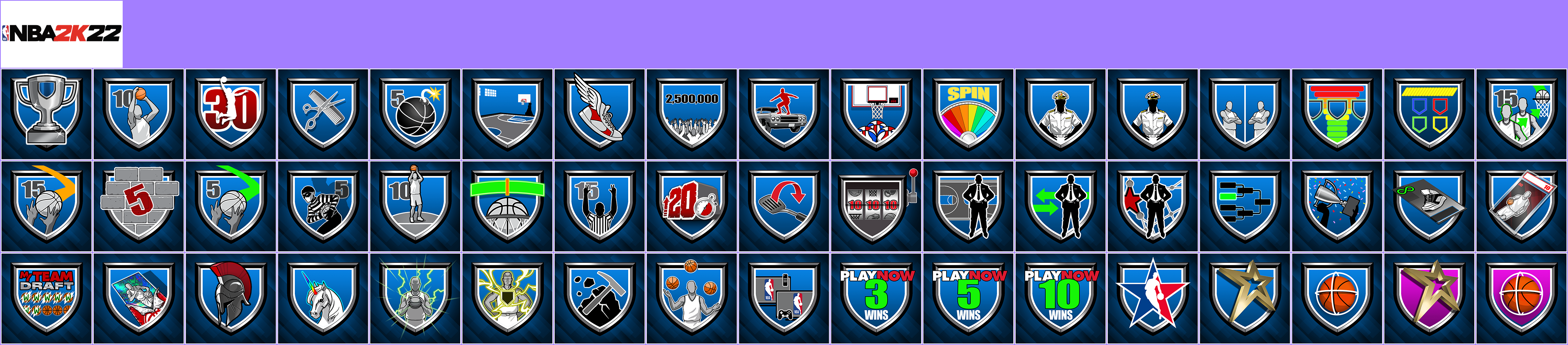 NBA 2K22 - Trophy Banner & Icons