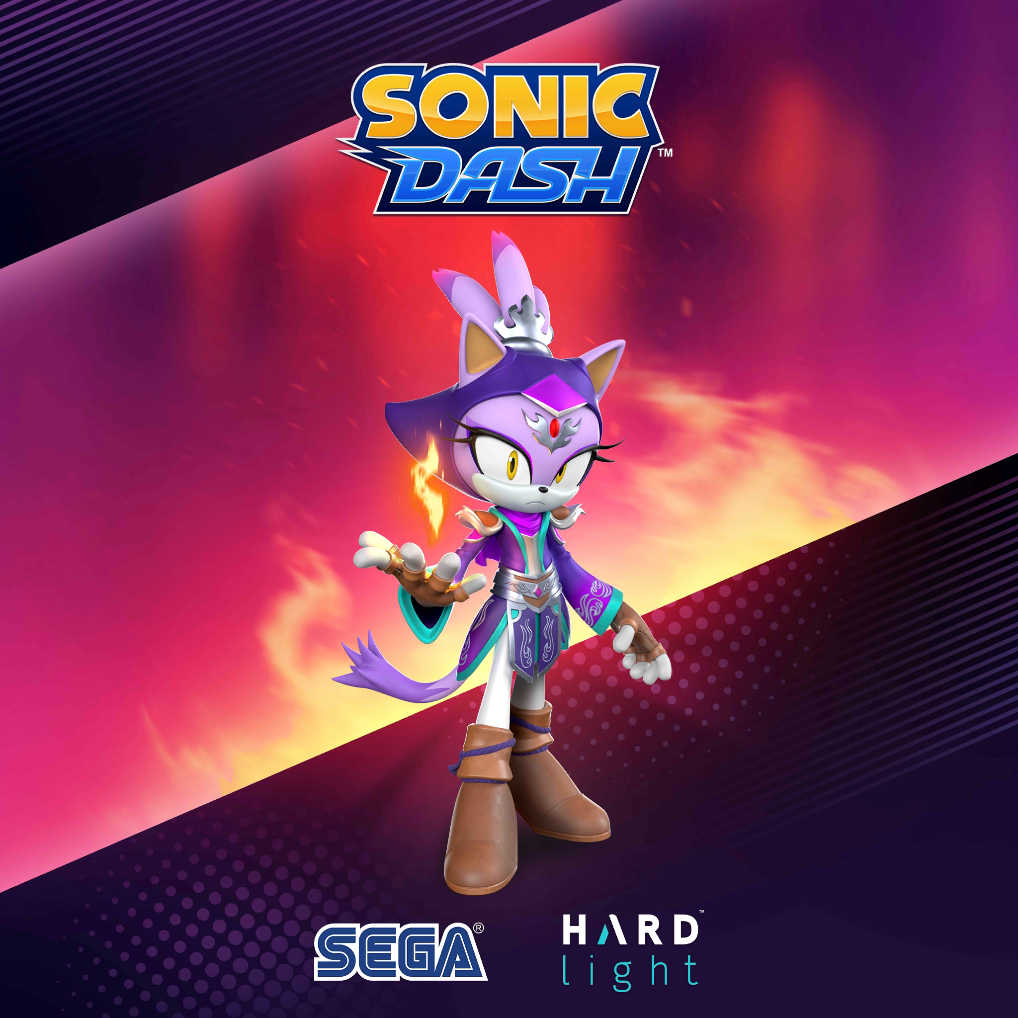 Sonic Dash - Splash Screen (Pyromancer Blaze)