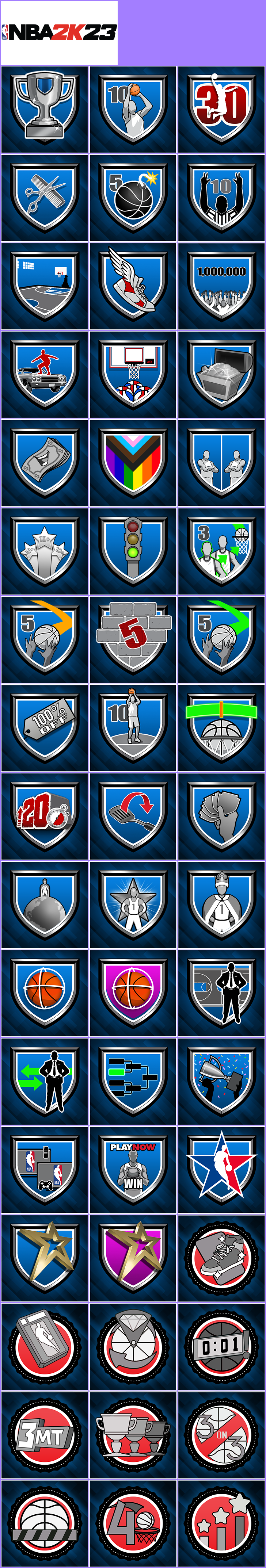 NBA 2K23 - Trophy Banner & Icons