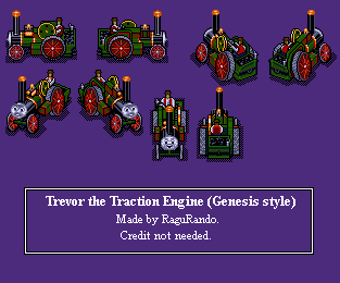 Thomas The Tank Engine Customs - Trevor (Genesis-Style)