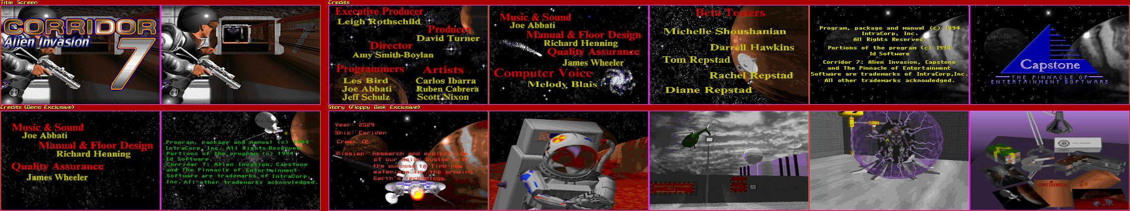 Title Screen, Opening Credits, & Story