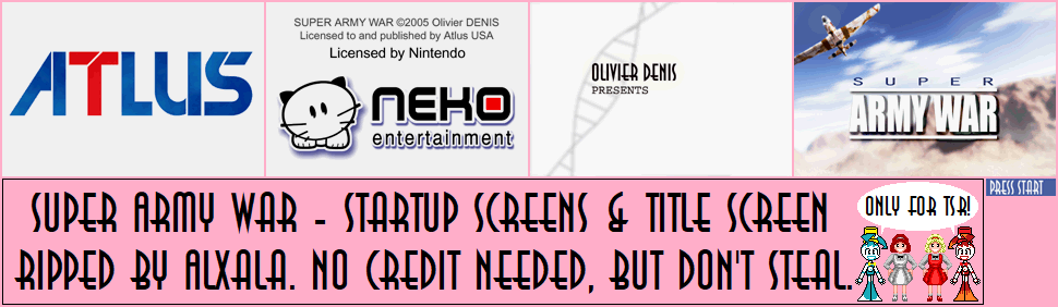 Startup Screens & Title Screen