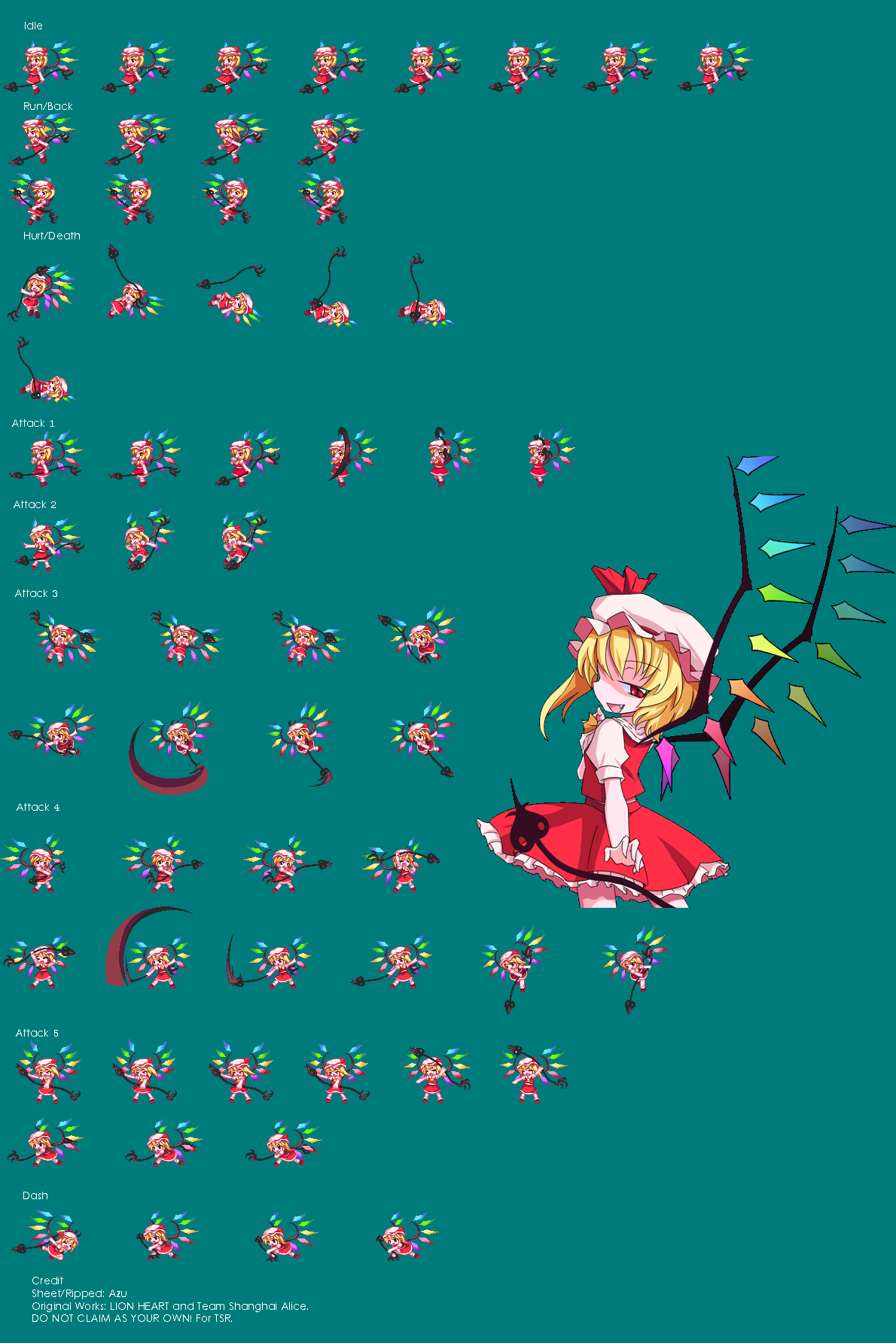 PC / Computer - Mystical Chain - Flandre Scarlet - The Spriters Resource