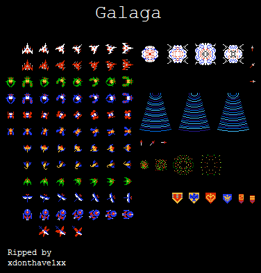 NES - Galaga: Demons of Death - Galaga - The Spriters Resource