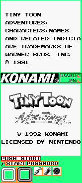 Startup Screen, Konami Logo & Title Screen