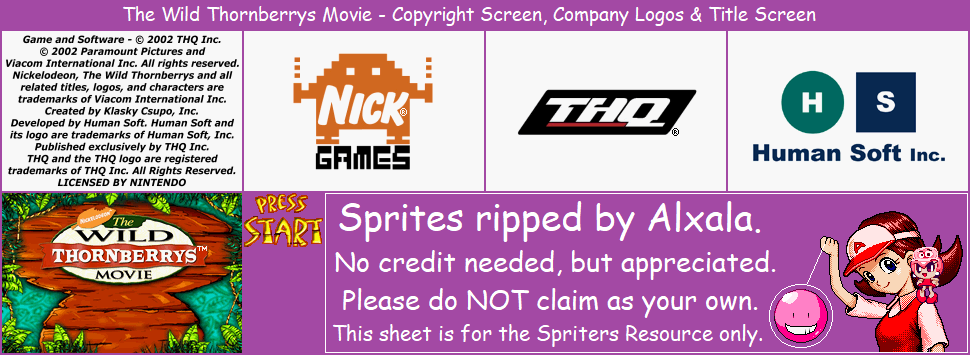 Copyright Screen, Company Logos & Title Screen