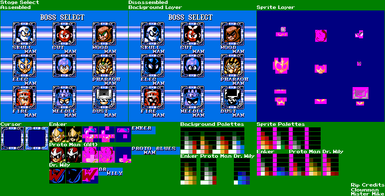 Mega Man Soccer Stage Select (NES-Style)