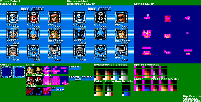 Mega Man Soccer Stage Select (NES-Style)