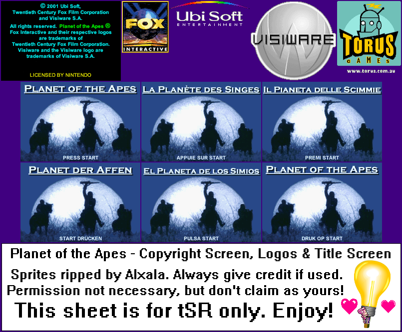 Copyright Screen, Logos & Title Screen